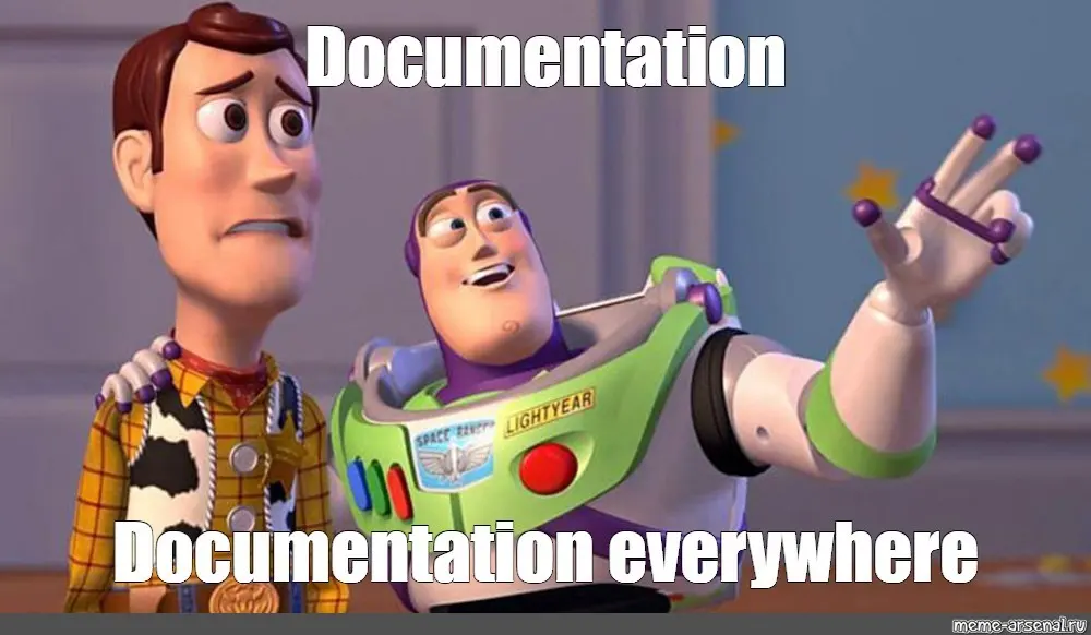 documentation everywhere